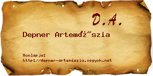 Depner Artemíszia névjegykártya
